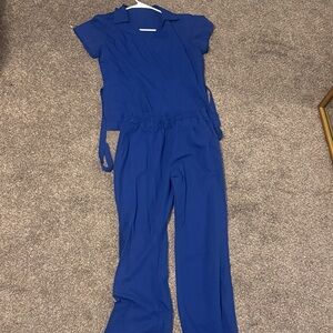 Blue women’s scrub set